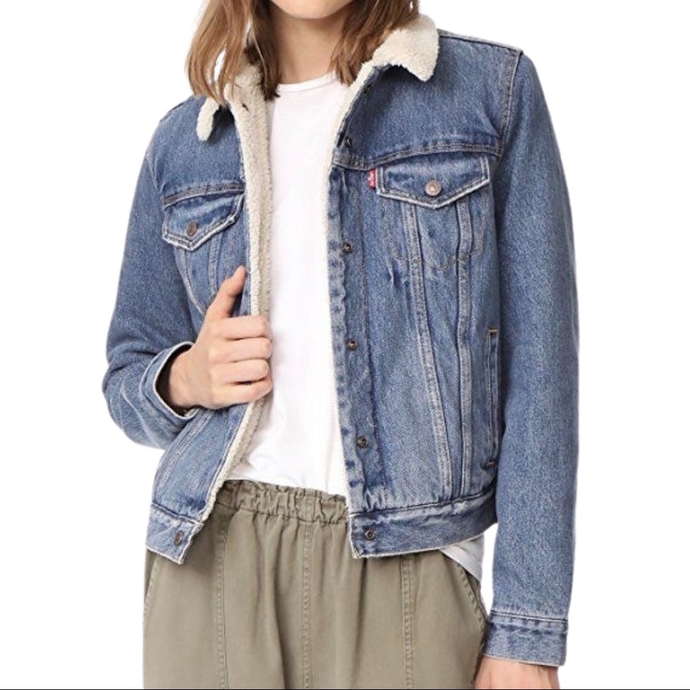 Levi’s Premium Original Sherpa Trucker Jean Jacket
